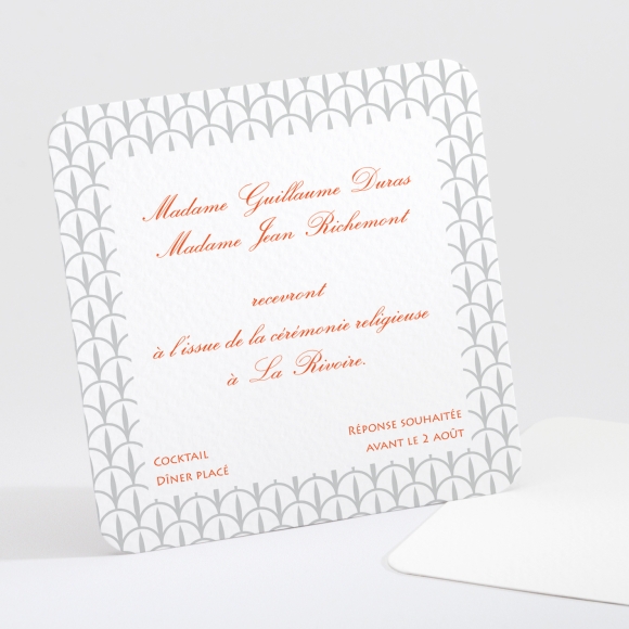 Carton d'invitation mariage Belle promesse