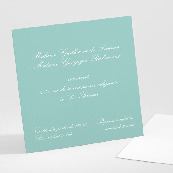 Carton d'invitation mariage Elégance scandinave