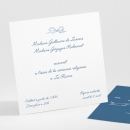 Carton d'invitation mariage Elégant médaillon drapé