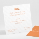 Carton d'invitation mariage Elégant médaillon drapé