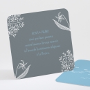 Carton d'invitation mariage Feuillage chic