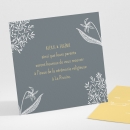 Carton d'invitation mariage Feuillage chic