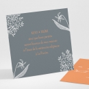 Carton d'invitation mariage Feuillage chic