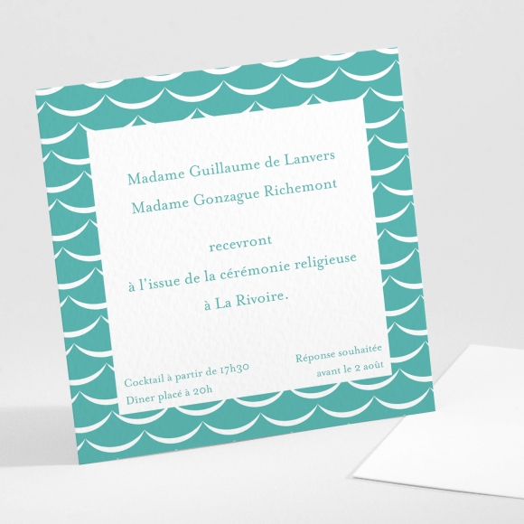 Carton d'invitation mariage Joli sourire