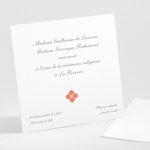 Carton d'invitation mariage Jolies tomettes