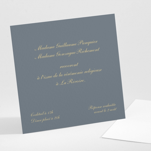 Carton d'invitation mariage Liberty élégant