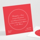 Carton d'invitation mariage Médaillon élégant