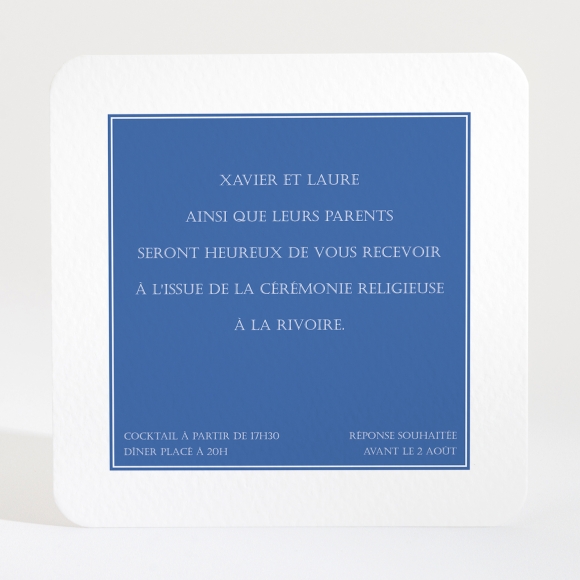 Carton d'invitation mariage Mimosa