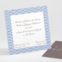 Carton d'invitation mariage Pattern tendance vague
