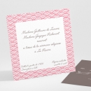 Carton d'invitation mariage Pattern tendance vague