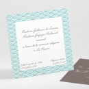 Carton d'invitation mariage Pattern tendance vague