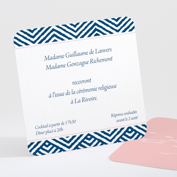 Carton d'invitation mariage Pattern montagneux