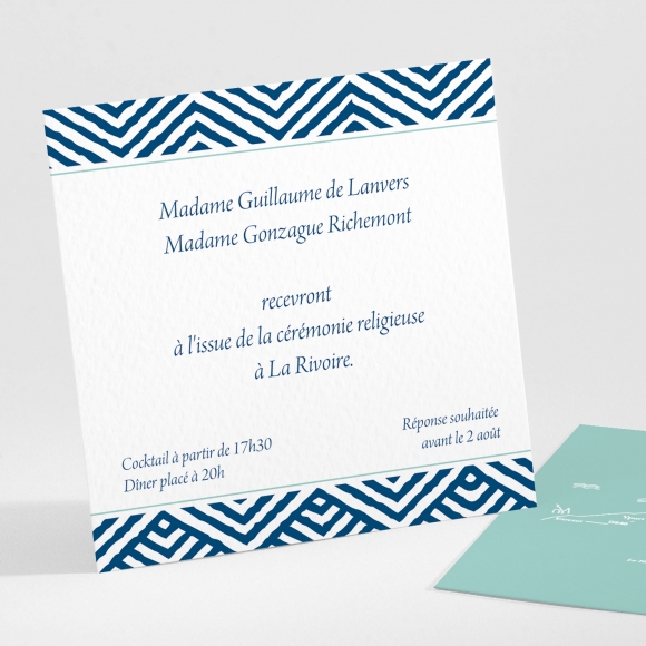 Carton d'invitation mariage Pattern montagneux