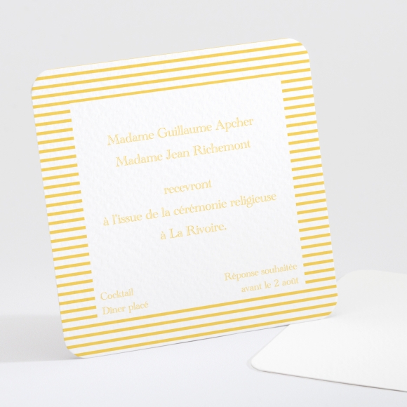 Carton d'invitation mariage Jolie marinière