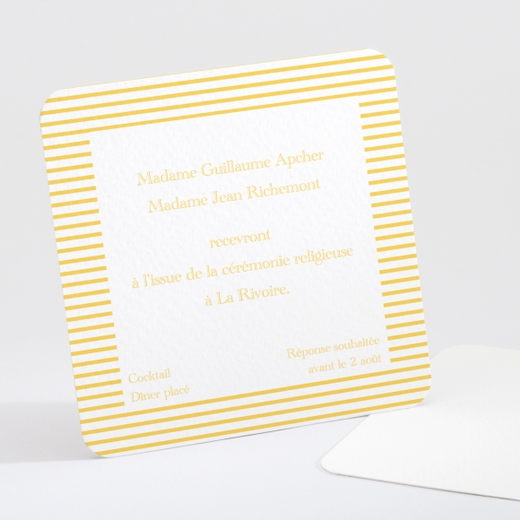 Carton d'invitation mariage Jolie marinière
