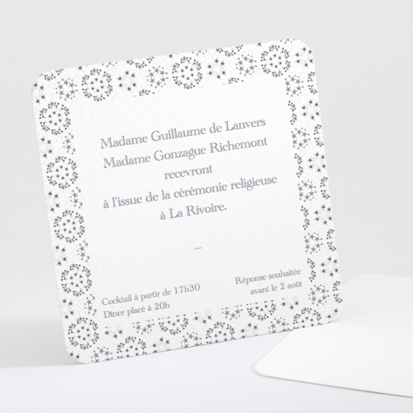 Carton d'invitation mariage Petit liberty étoiles