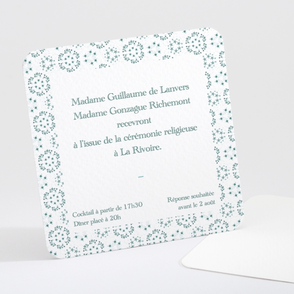 Carton d'invitation mariage Petit liberty étoiles