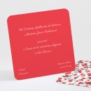 Carton d'invitation mariage Liberty groseilles