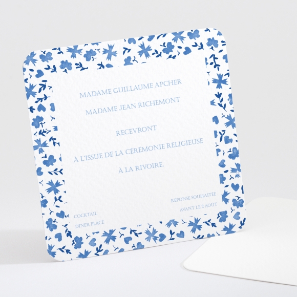 Carton d'invitation mariage Liberty léger