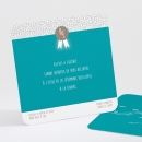 Carton d'invitation mariage Ruban