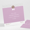 Carton d'invitation mariage Ruban