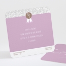 Carton d'invitation mariage Ruban