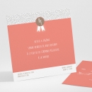 Carton d'invitation mariage Ruban
