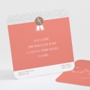 Carton d'invitation mariage Ruban