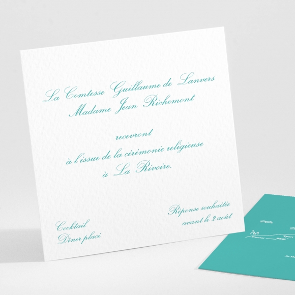 Carton d'invitation mariage Traditionnel