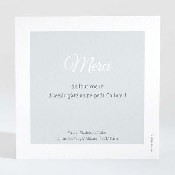 Carton d'invitation mariage Traditionnel triptyque