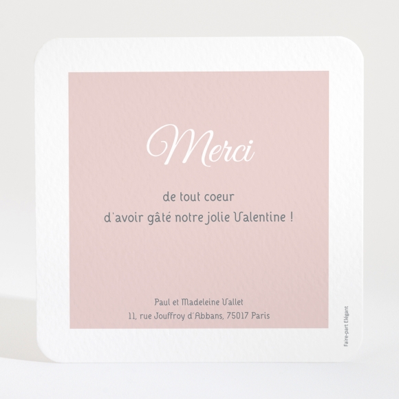 Carton d'invitation mariage Traditionnel triptyque