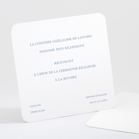 Carton d'invitation mariage Tradi triptyque couleur