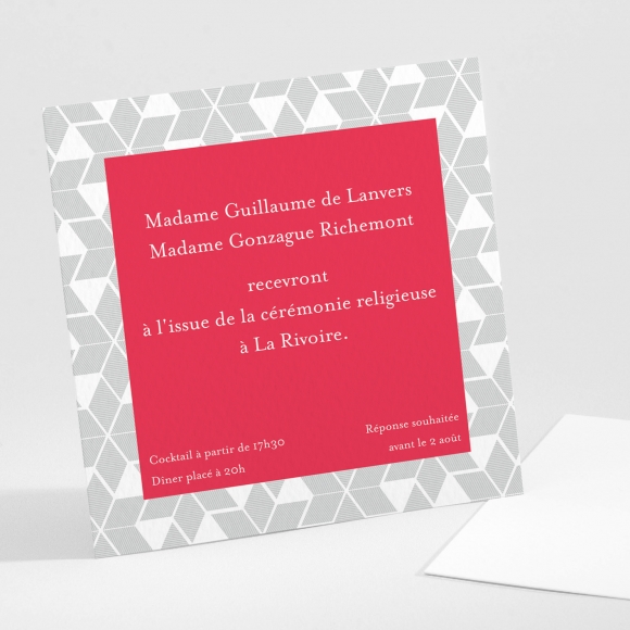 Carton d'invitation mariage Etoiles scandinaves