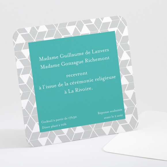 Carton d'invitation mariage Etoiles scandinaves