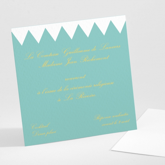 Carton d'invitation mariage Rétro