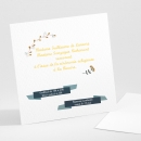 Carton d'invitation mariage Gazouillis