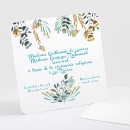 Carton d'invitation mariage Millefeuille