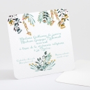 Carton d'invitation mariage Millefeuille