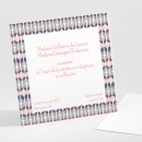 Carton d'invitation mariage Géométrique