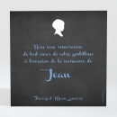 Remerciements naissance Ardoise petit biscuit