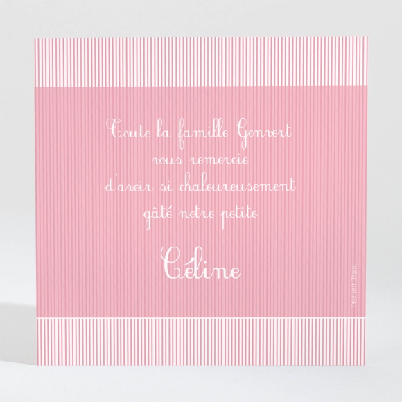 Remerciements naissance Fine cordelette