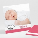 Remerciements naissance Double petits chats