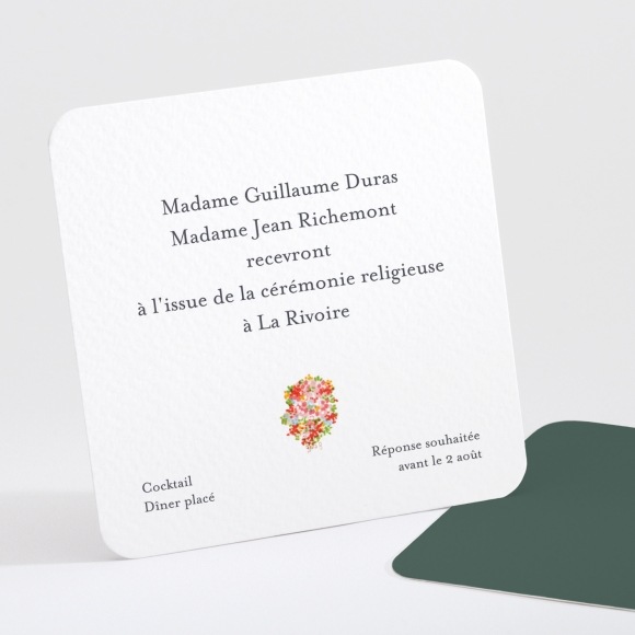 Carton d'invitation mariage Napoléon III
