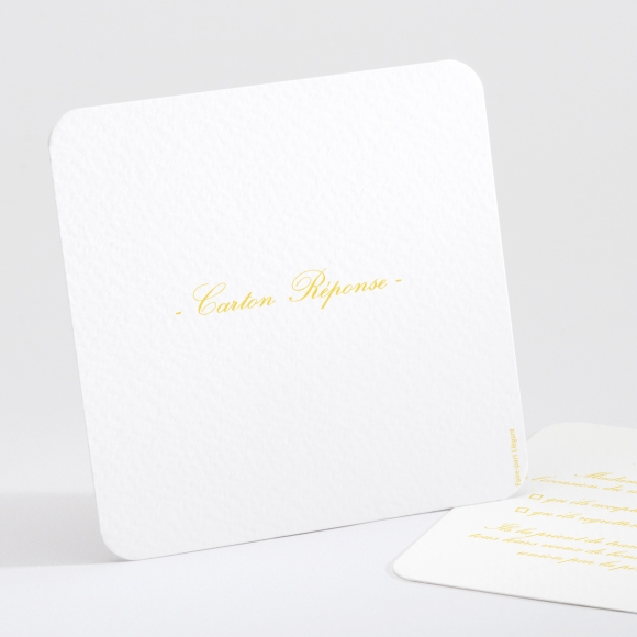 Carton réponse mariage Traditionnel couleur