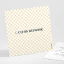 Carton réponse mariage Jolies tomettes