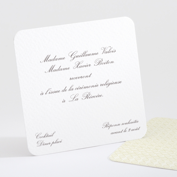Carton d'invitation mariage Classique scandinave