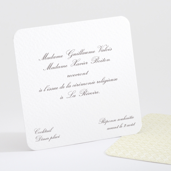 Carton d'invitation mariage Classique scandinave