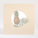 Carton d'invitation mariage Ananas