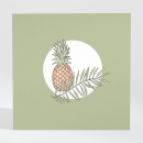 Carton d'invitation mariage Ananas