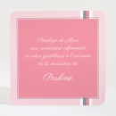 Remerciements naissance Douces rayures